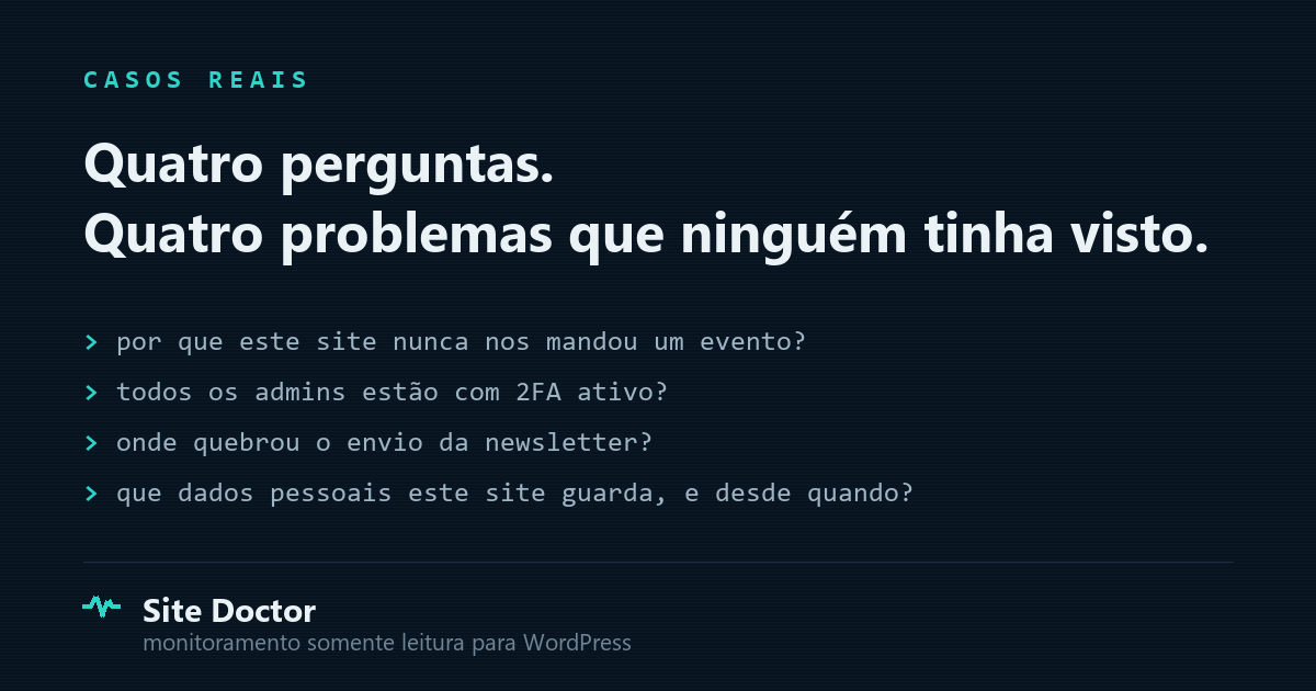 Site Doctor em WordPress